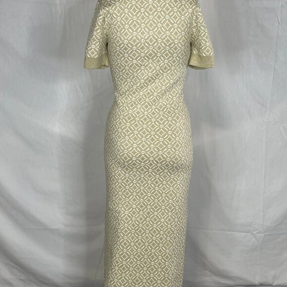 Michael Kors Women’s Short-Sleeve Zip Collar Dress – Gold – Size XS - Picture 2 of 9